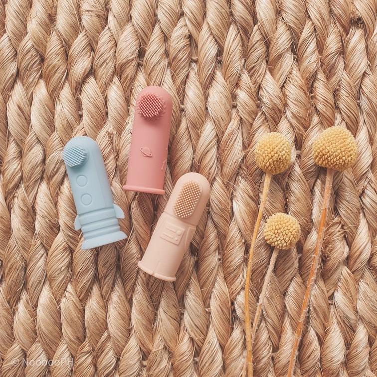 Nooboo Milkyway Finger Toothbrush & Gum Massager Set (3 Pieces) | The Nest Attachment Parenting Hub