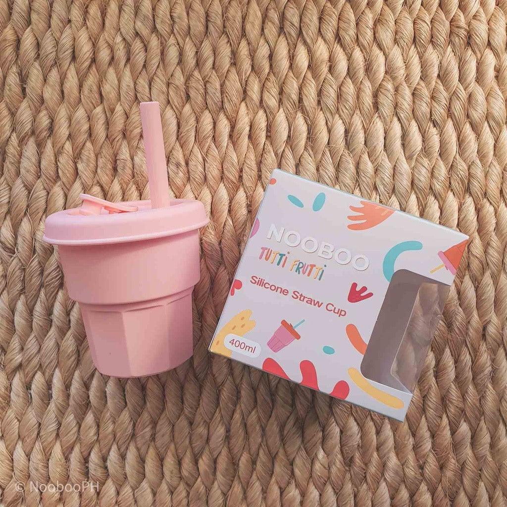 Nooboo Tutti Frutti Straw Cups 400ml | The Nest Attachment Parenting Hub