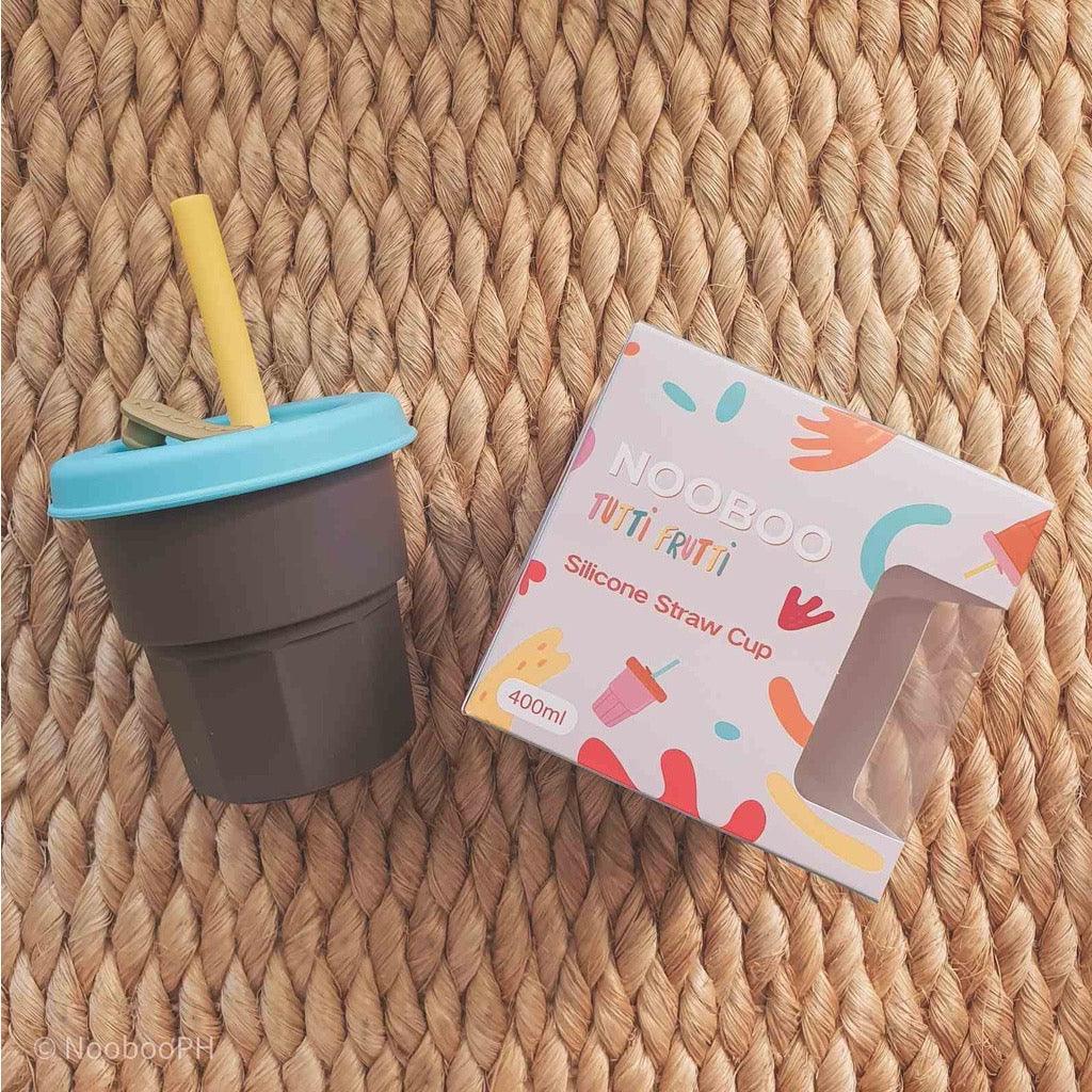 Nooboo Tutti Frutti Straw Cups 400ml | The Nest Attachment Parenting Hub