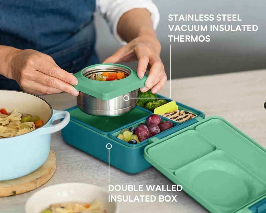 OmieBox Hot & Cold Bento Lunchbox V2 | The Nest Attachment Parenting Hub