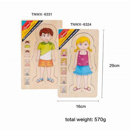 Onshine Layered Body Puzzle 3+ | The Nest Attachment Parenting Hub