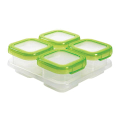 Oxo Tot Baby Blocks Freezer Storage Containers 4oz x 4 | The Nest Attachment Parenting Hub