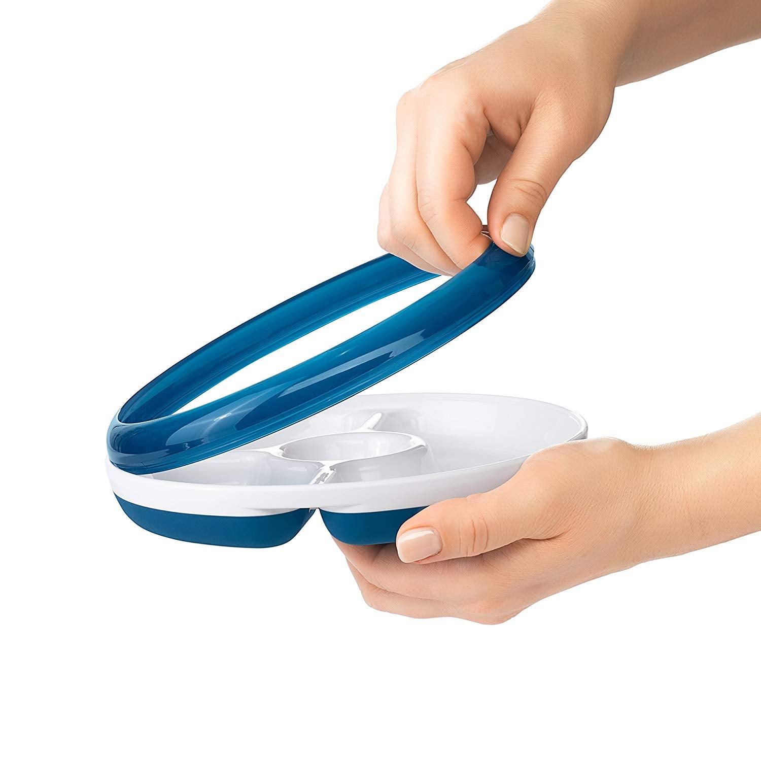 Oxo Tot Divided Plate With Removable Training Ring | The Nest Attachment Parenting Hub