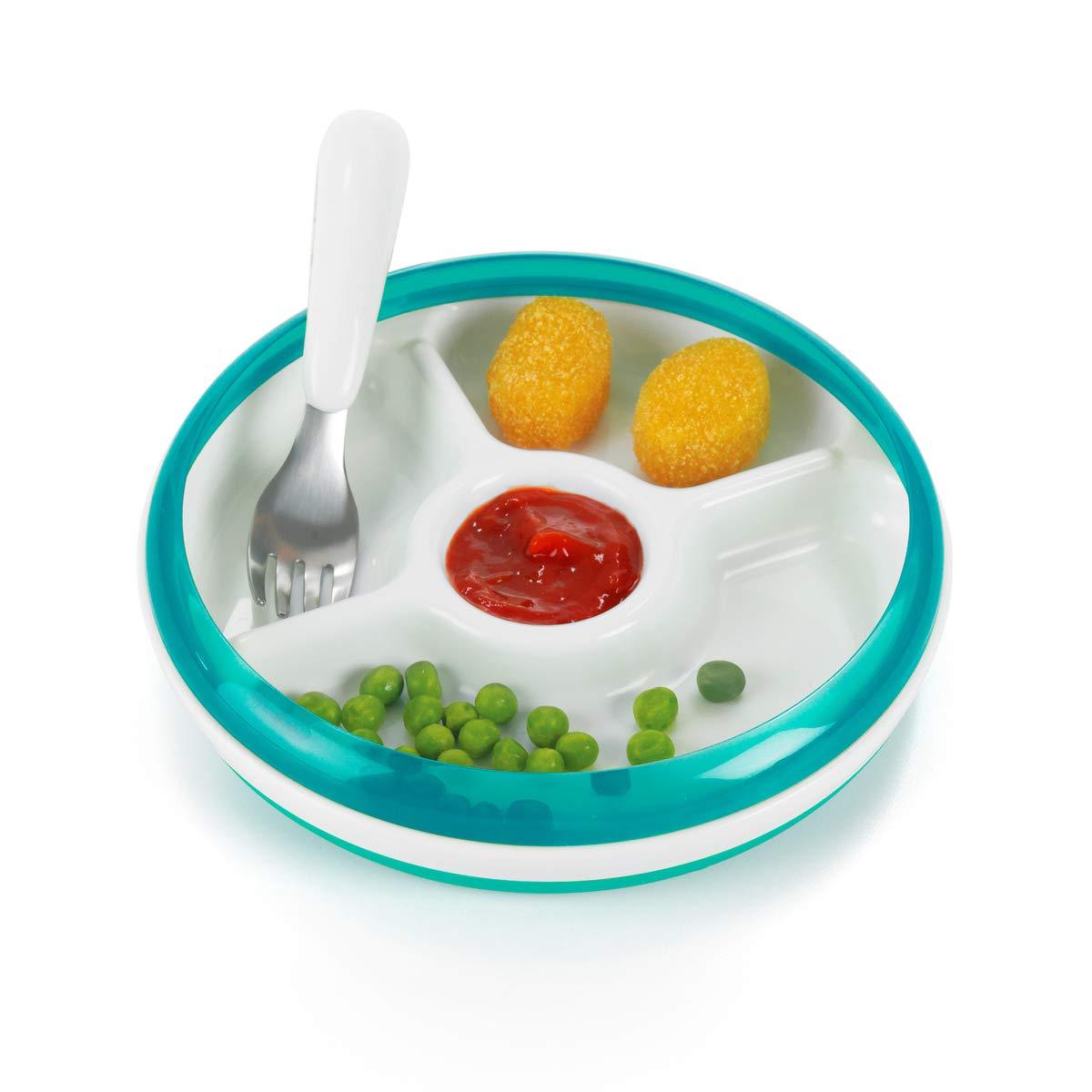 Oxo Tot Divided Plate With Removable Training Ring | The Nest Attachment Parenting Hub