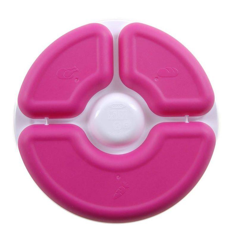 Oxo Tot Divided Plate With Removable Training Ring | The Nest Attachment Parenting Hub