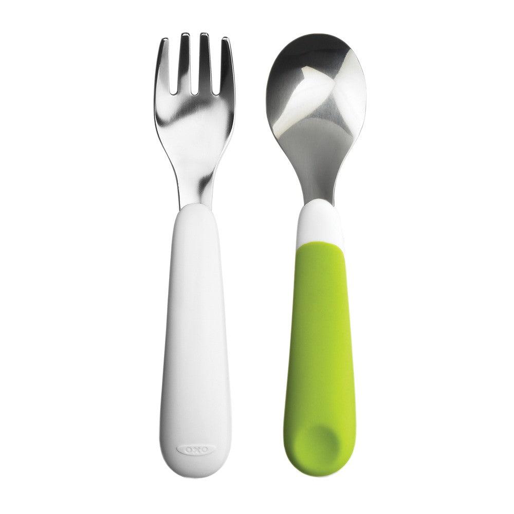 Oxo Tot Fork and Spoon Set | The Nest Attachment Parenting Hub