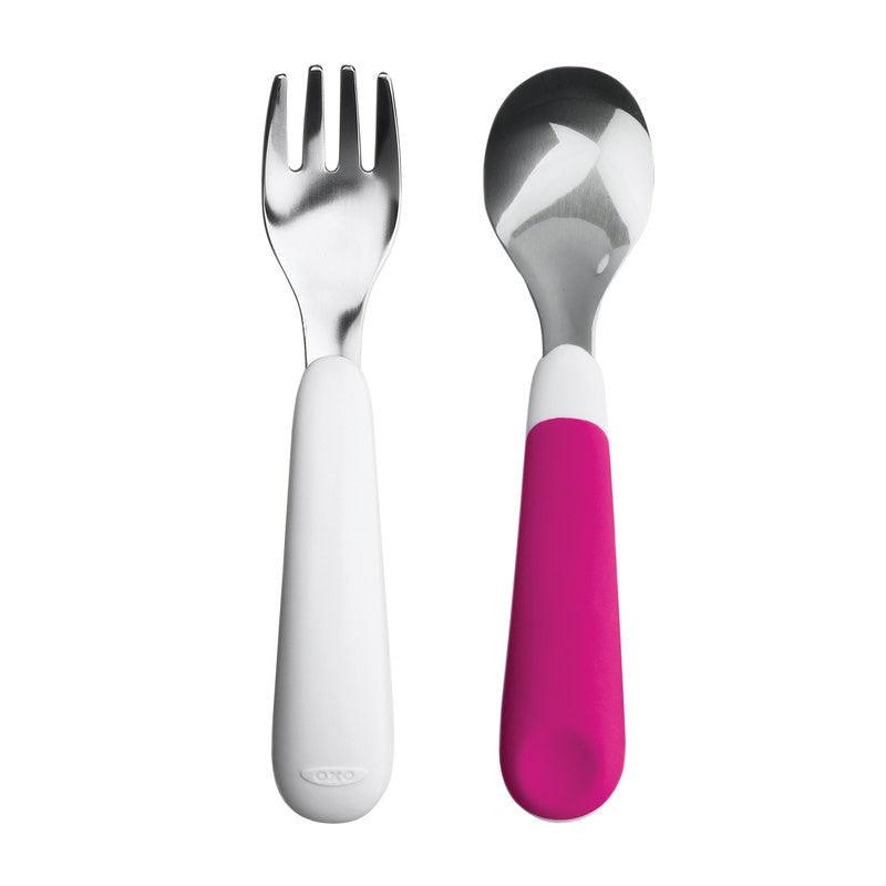 Oxo Tot Fork and Spoon Set | The Nest Attachment Parenting Hub