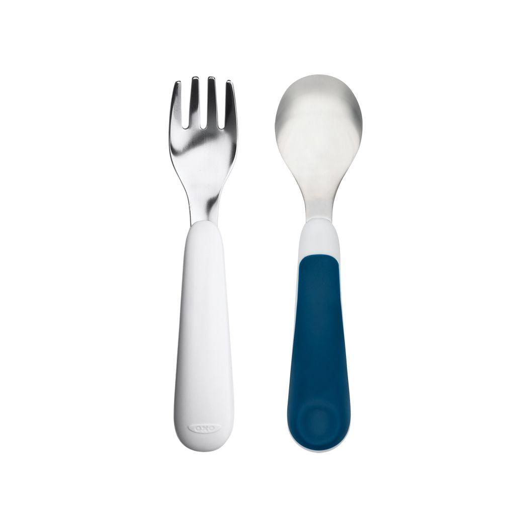 Oxo Tot Fork and Spoon Set | The Nest Attachment Parenting Hub