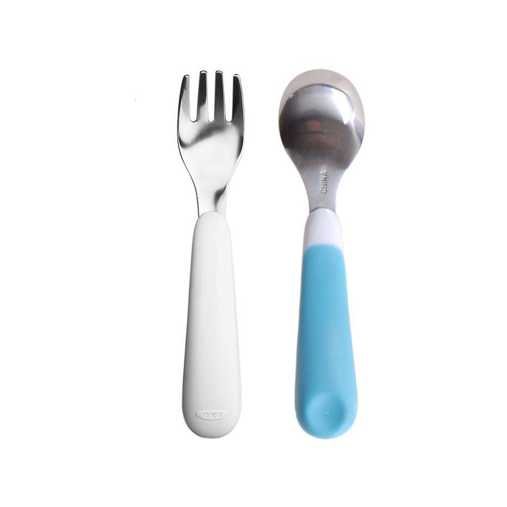 Oxo Tot Fork and Spoon Set | The Nest Attachment Parenting Hub