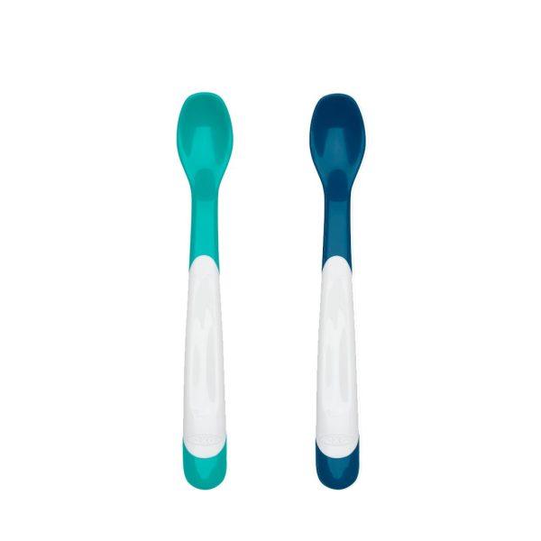 Oxo Tot On The Go Plastic Feeding Spoon With Case | The Nest Attachment Parenting Hub