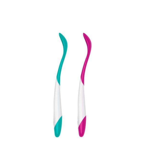 Oxo Tot On The Go Plastic Feeding Spoon With Case | The Nest Attachment Parenting Hub