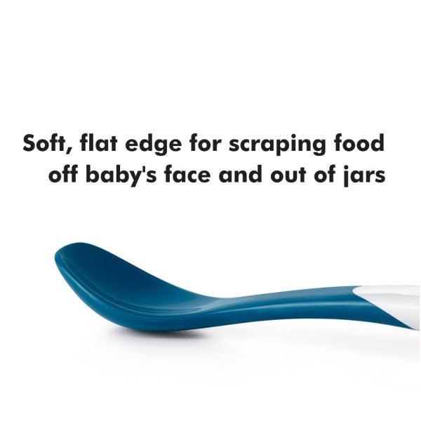 Oxo Tot On The Go Plastic Feeding Spoon With Case | The Nest Attachment Parenting Hub