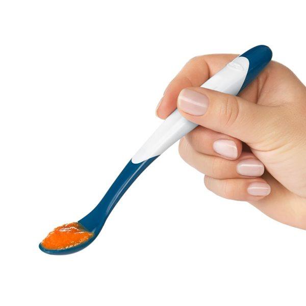 Oxo Tot On The Go Plastic Feeding Spoon With Case | The Nest Attachment Parenting Hub