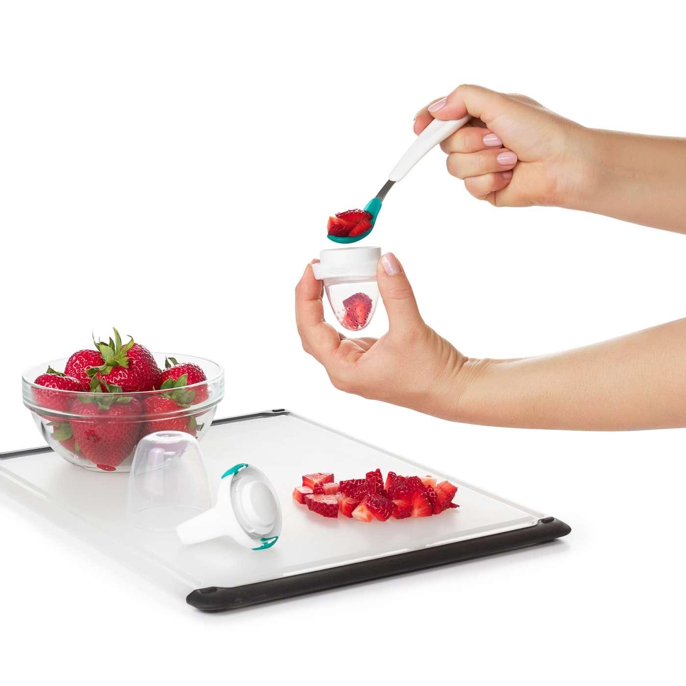 Oxo Tot Silicone Self-Feeder | The Nest Attachment Parenting Hub