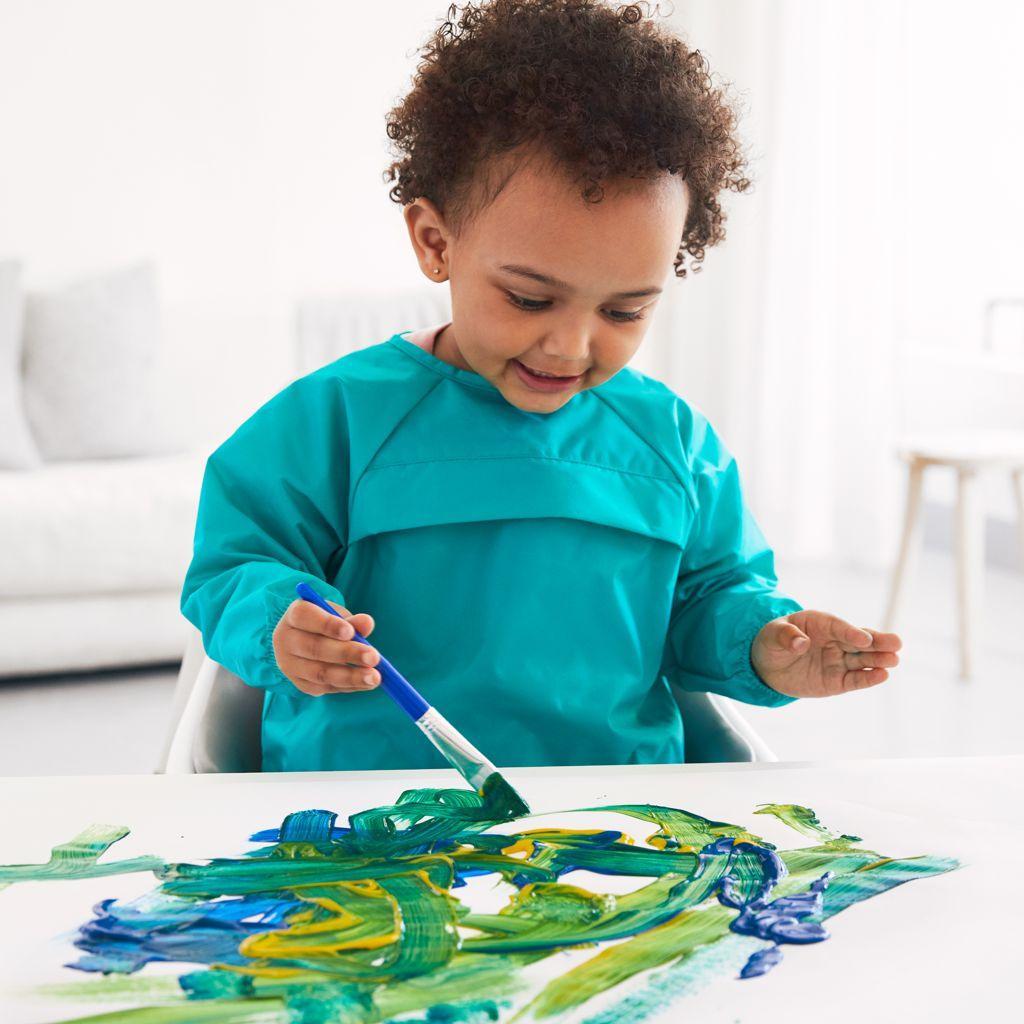 Oxo Tot Sleeved Roll-Up Bib With Pocket Case 9m+ | The Nest Attachment Parenting Hub