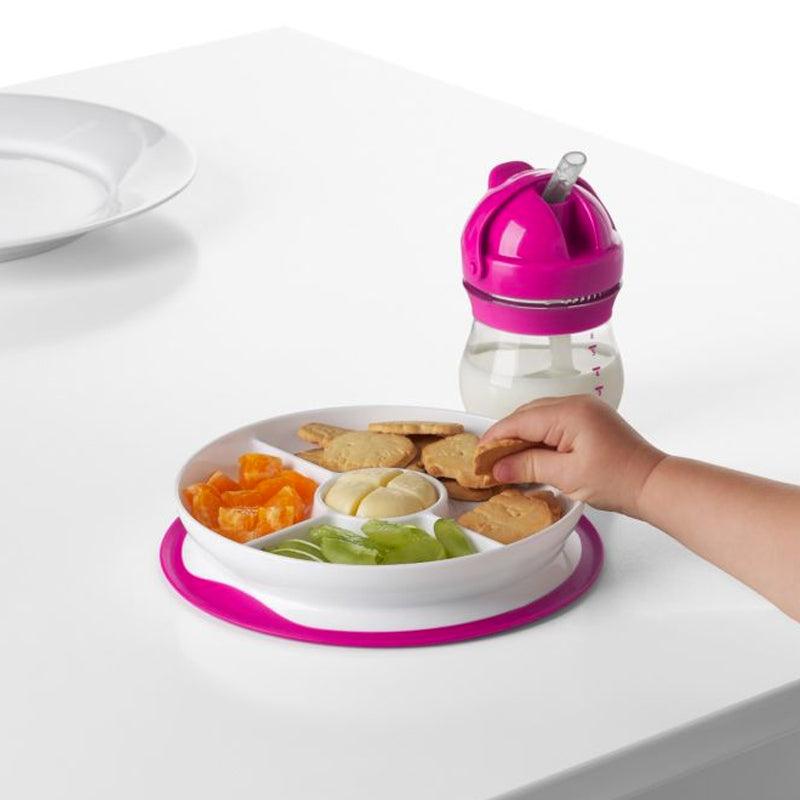 Oxo Tot Stick & Stay Suction Divided Plate | The Nest Attachment Parenting Hub