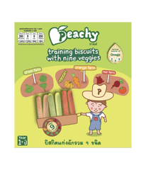 Peachy Biscuits with Nine Veggies 15g x 4packs (12m+) | The Nest Attachment Parenting Hub