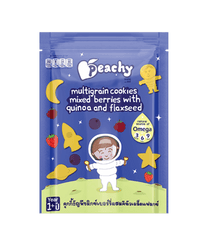 Peachy Multigrain Cookies Mixed berries with Quinoa and Flaxseed 50g (12m+) | The Nest Attachment Parenting Hub