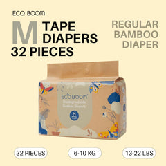 Eco Boom Regular Biodegradable Bamboo Tape Diapers (Trial Packs) | The Nest Attachment Parenting Hub