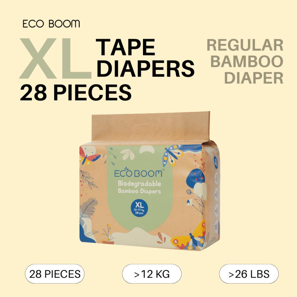 Eco Boom Regular Biodegradable Bamboo Tape Diapers (Trial Packs) | The Nest Attachment Parenting Hub