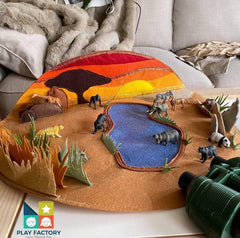 Play Factory African Savannah Small World Playmat | The Nest Attachment Parenting Hub