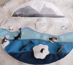 Play Factory Icy Arctic Small World Playmat | The Nest Attachment Parenting Hub