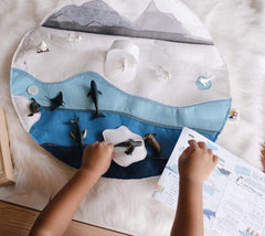 Play Factory Icy Arctic Small World Playmat | The Nest Attachment Parenting Hub