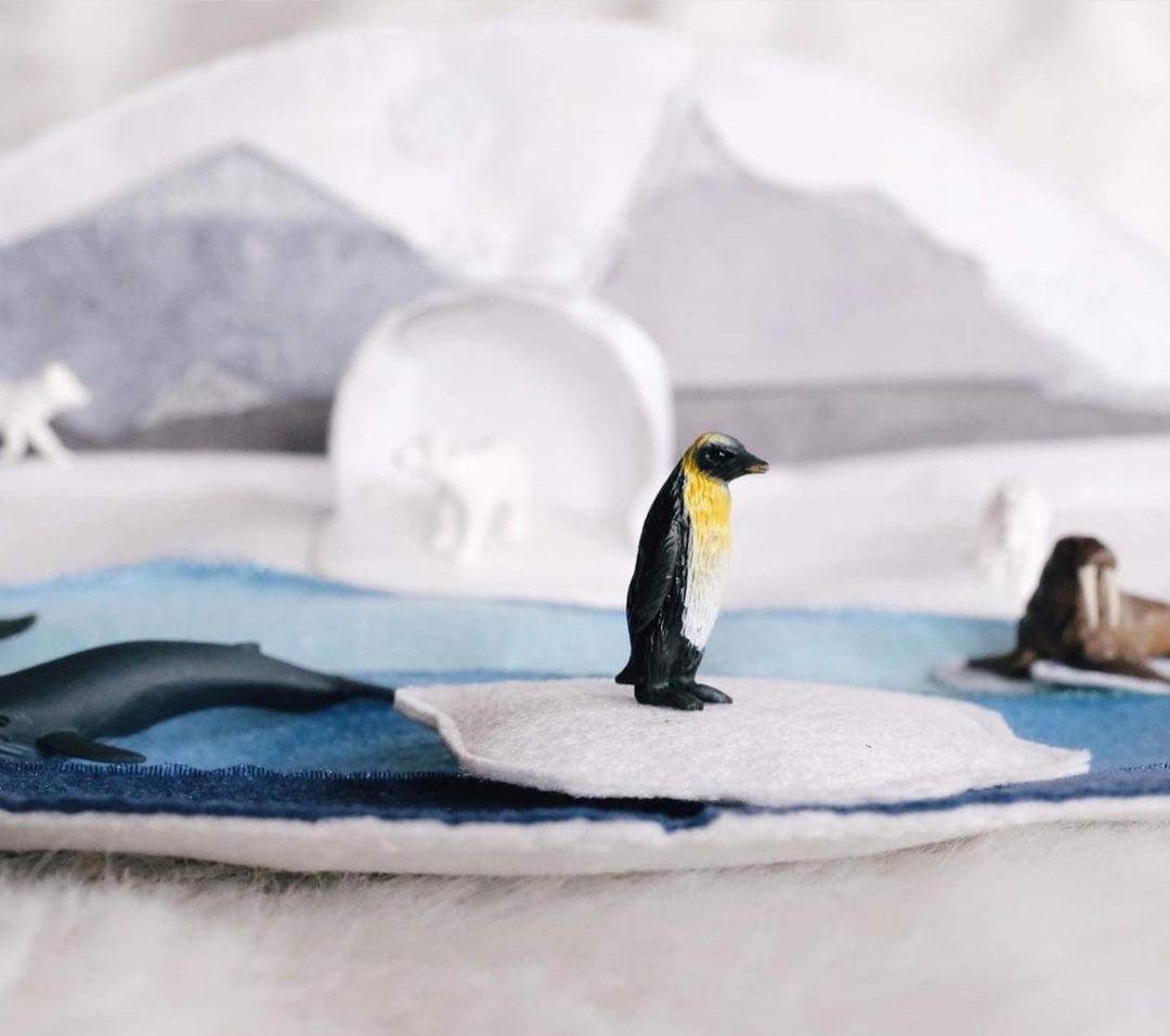 Play Factory Icy Arctic Small World Playmat | The Nest Attachment Parenting Hub