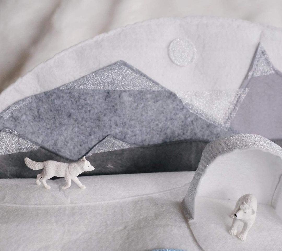 Play Factory Icy Arctic Small World Playmat | The Nest Attachment Parenting Hub