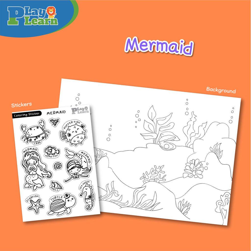 Play Learn A3 Coloring Sticker | The Nest Attachment Parenting Hub