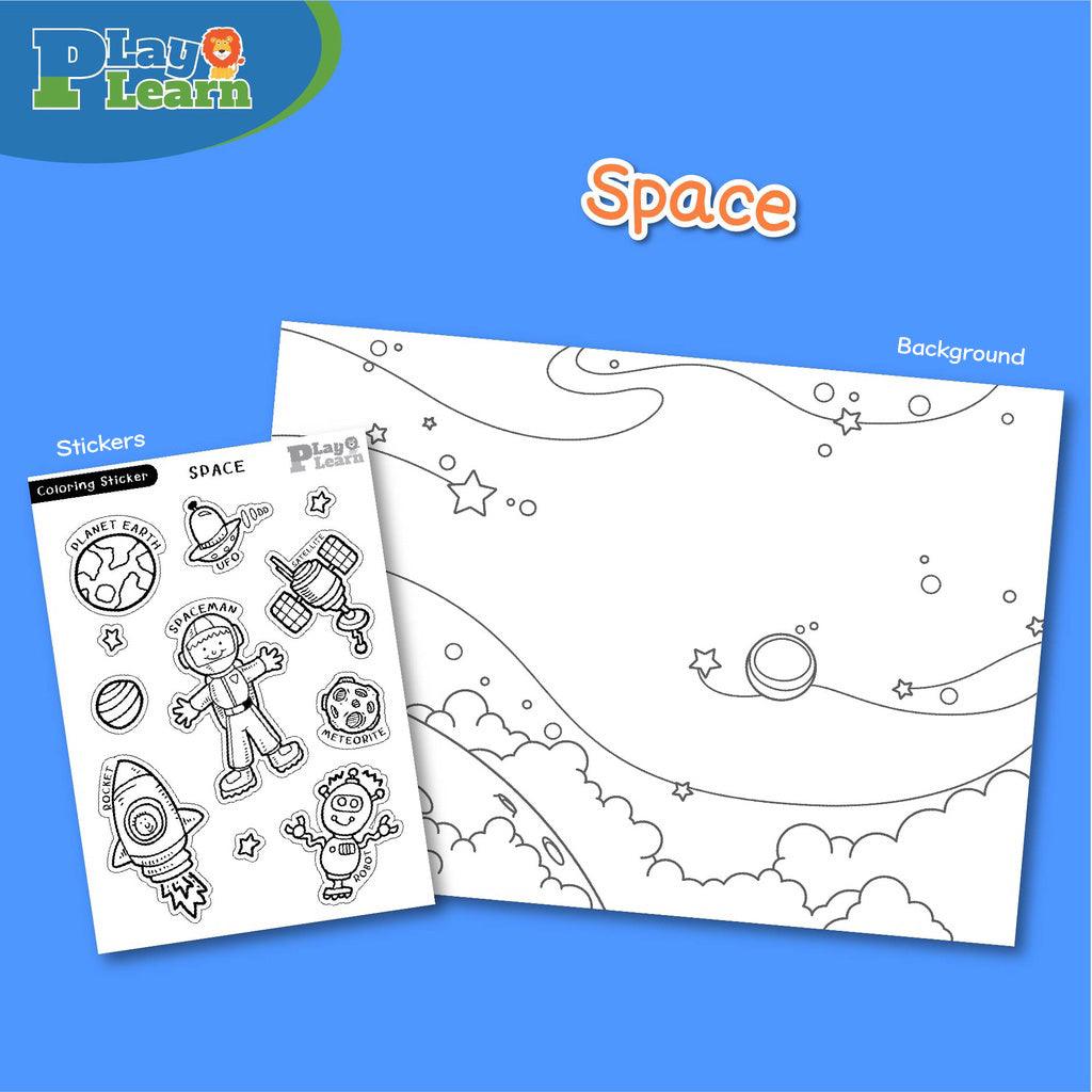 Play Learn A3 Coloring Sticker | The Nest Attachment Parenting Hub