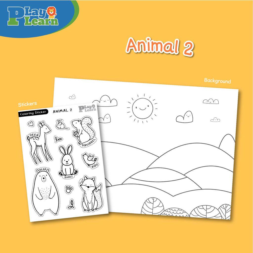 Play Learn A3 Coloring Sticker | The Nest Attachment Parenting Hub