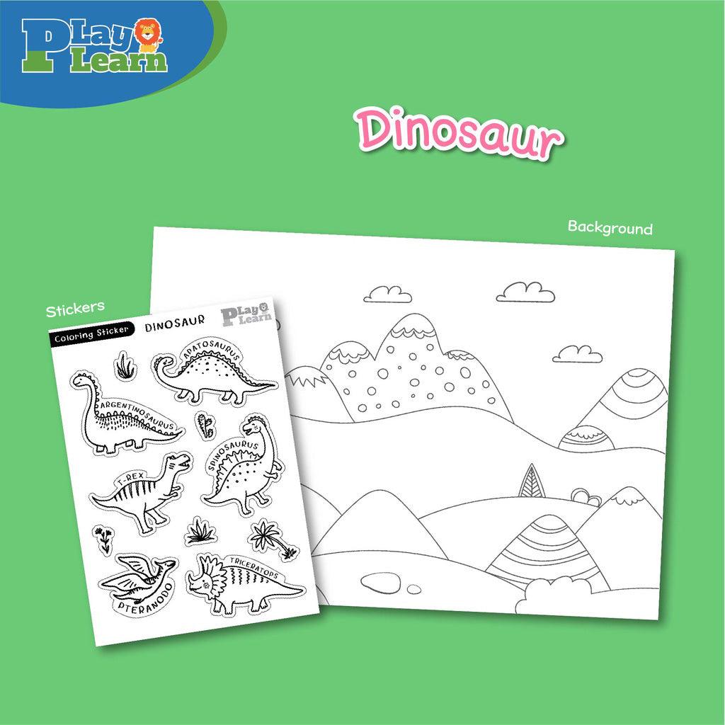 Play Learn A3 Coloring Sticker | The Nest Attachment Parenting Hub