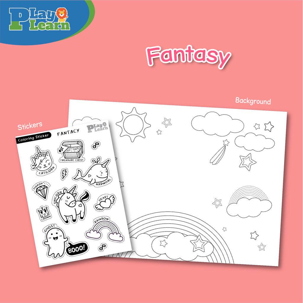 Play Learn A3 Coloring Sticker | The Nest Attachment Parenting Hub