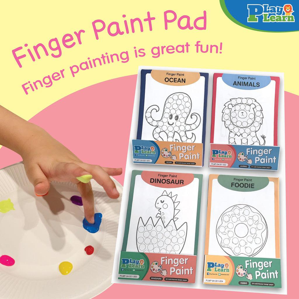 Play Learn Finger Paint Paper Set A5 | The Nest Attachment Parenting Hub