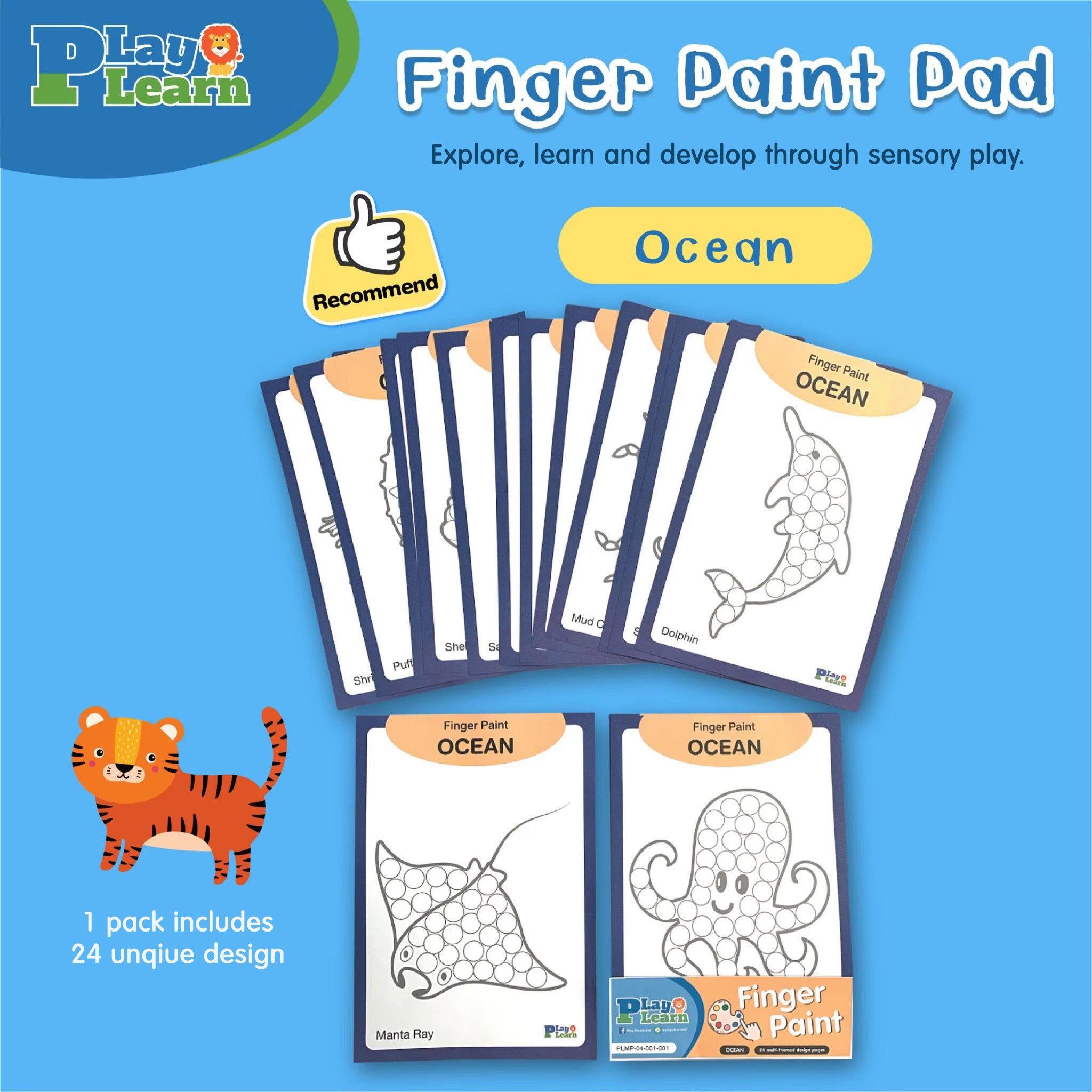 Play Learn Finger Paint Paper Set A5 | The Nest Attachment Parenting Hub