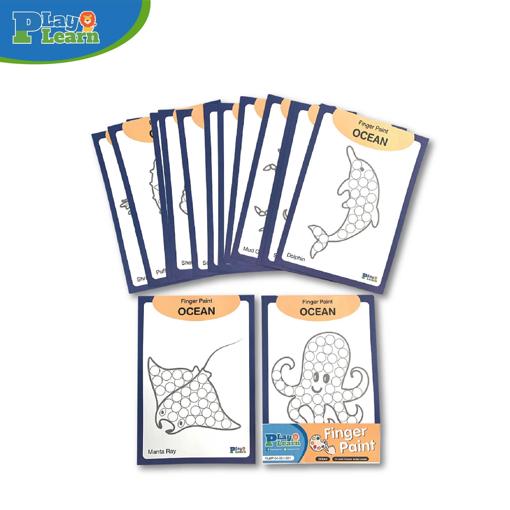 Play Learn Finger Paint Paper Set A5 | The Nest Attachment Parenting Hub