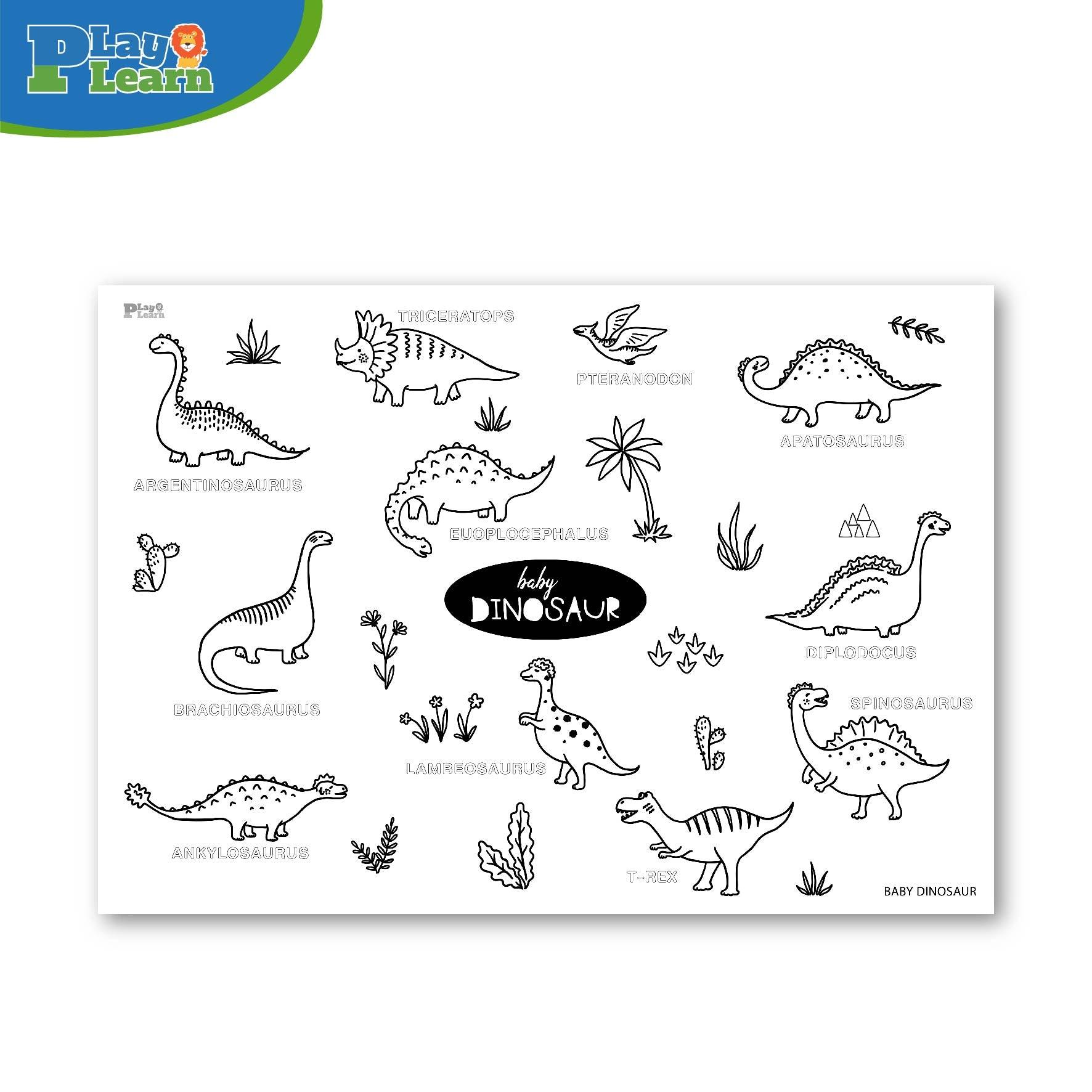 Play Learn Jumbo Coloring Poster | The Nest Attachment Parenting Hub