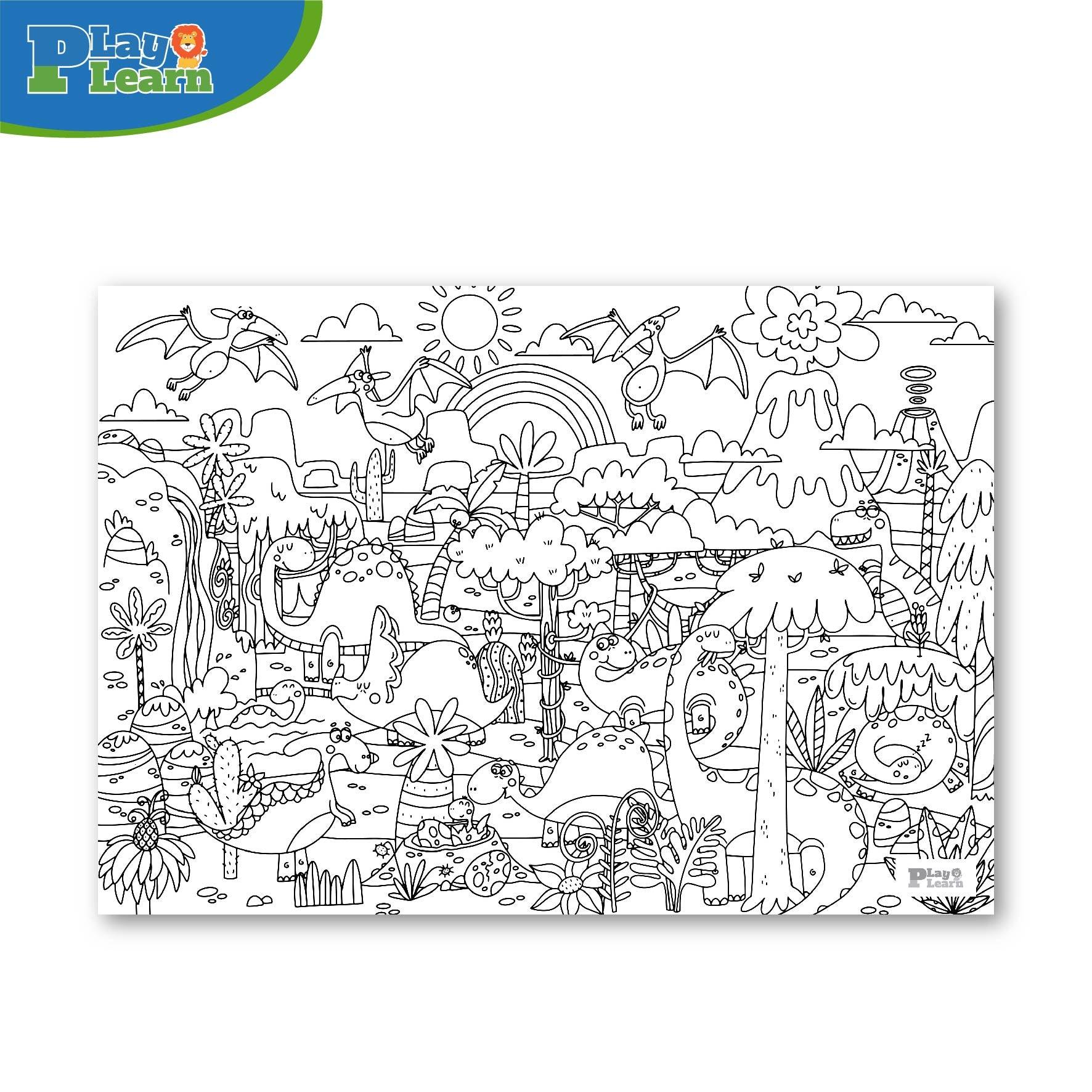 Play Learn Jumbo Coloring Poster | The Nest Attachment Parenting Hub