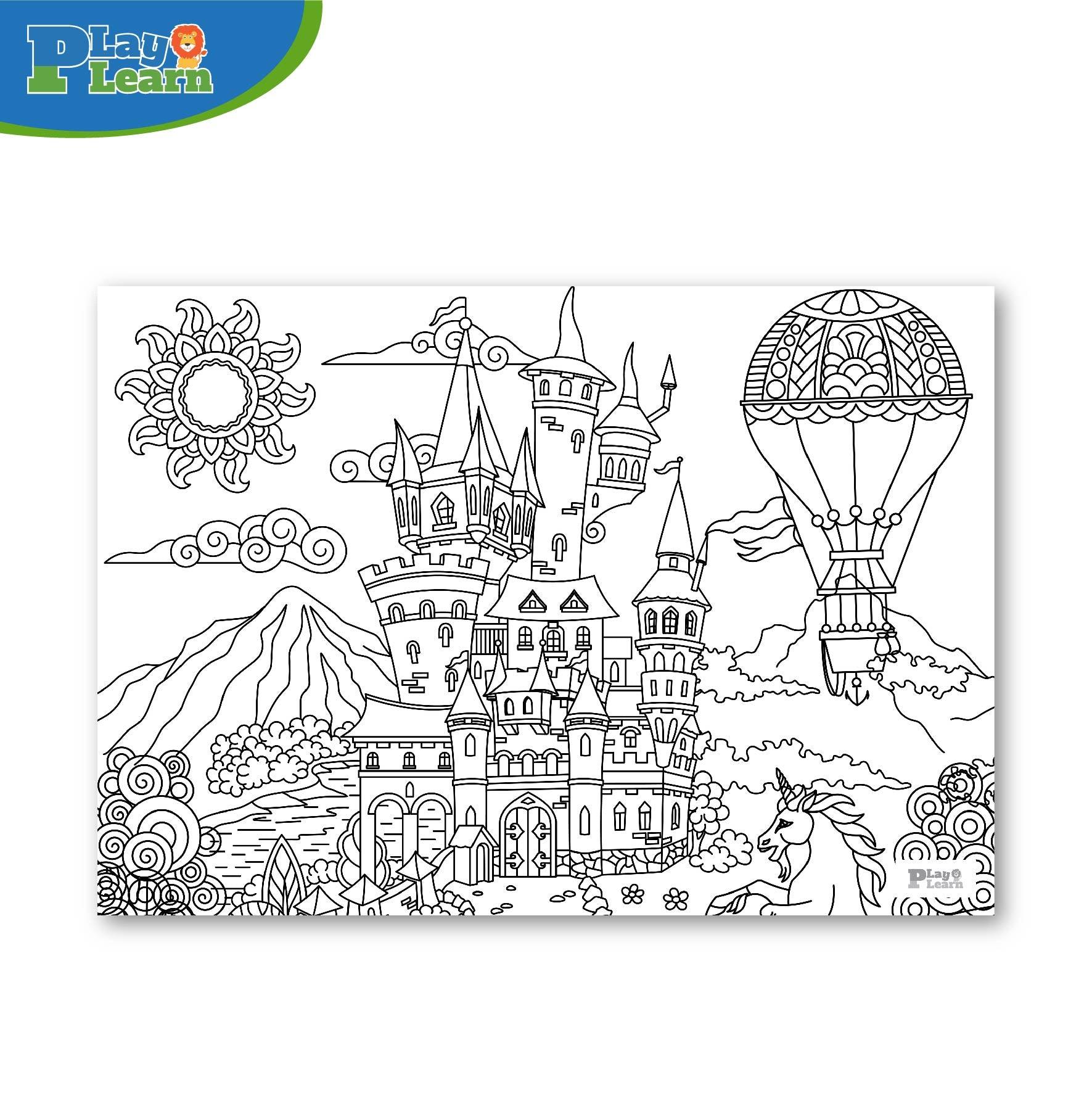 Play Learn Jumbo Coloring Poster | The Nest Attachment Parenting Hub