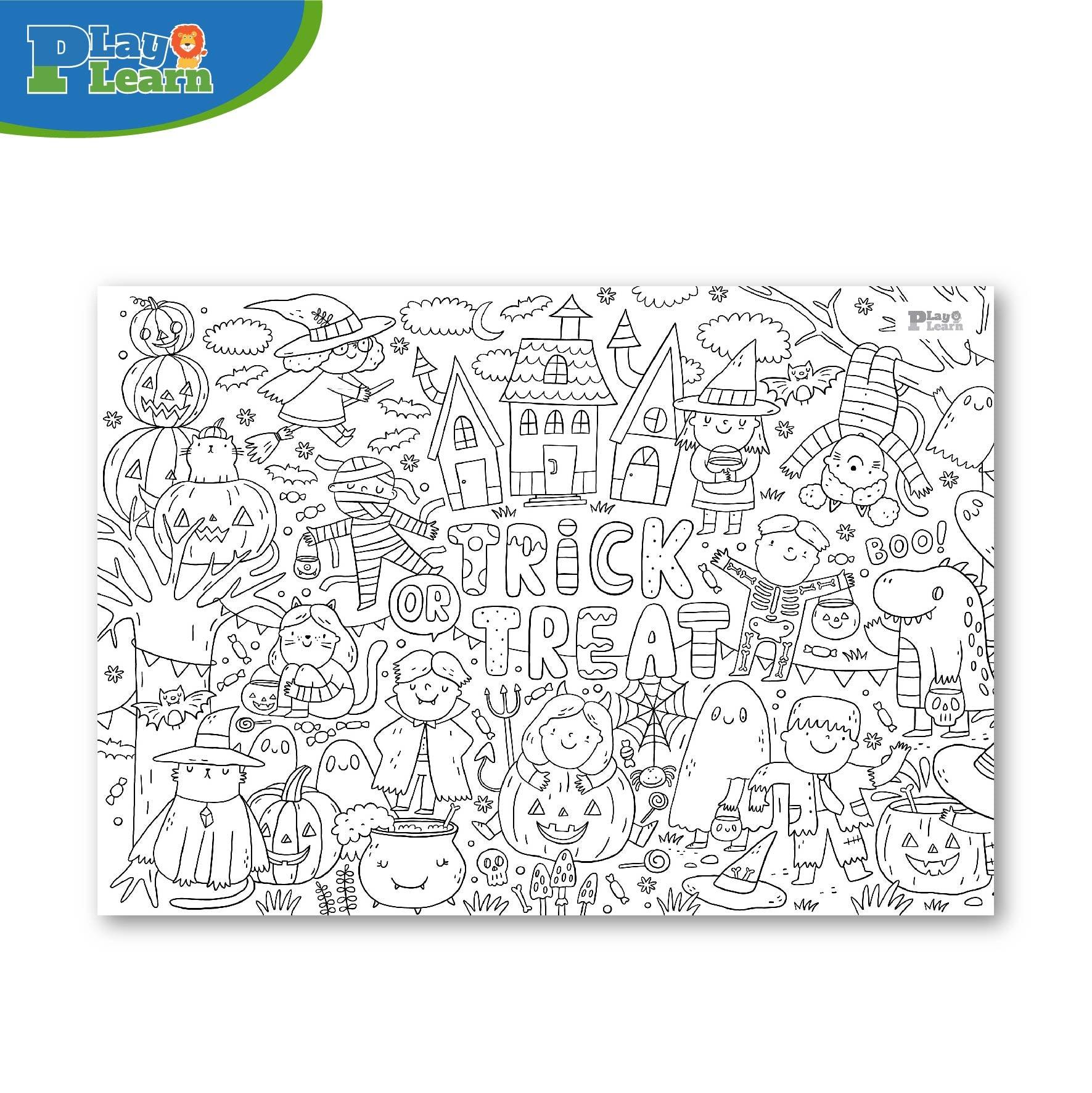Play Learn Jumbo Coloring Poster | The Nest Attachment Parenting Hub