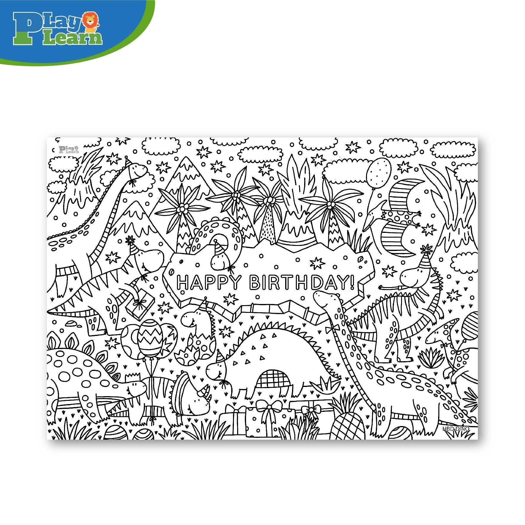 Play Learn Jumbo Coloring Poster | The Nest Attachment Parenting Hub