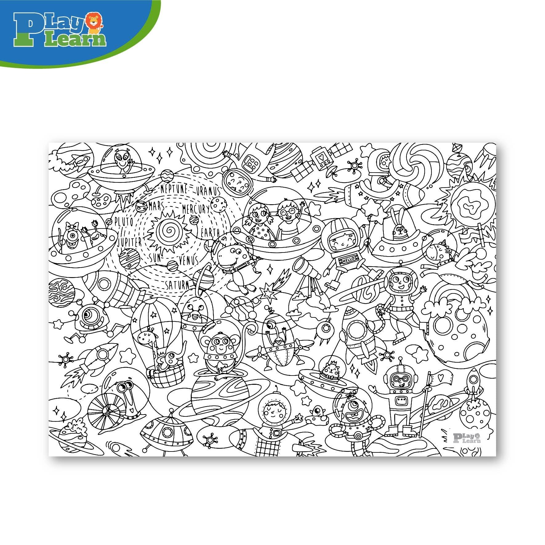 Play Learn Jumbo Coloring Poster | The Nest Attachment Parenting Hub