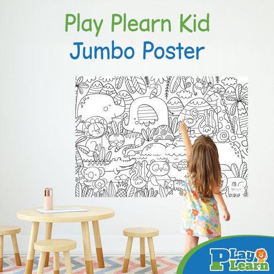 Play Learn Jumbo Coloring Poster | The Nest Attachment Parenting Hub