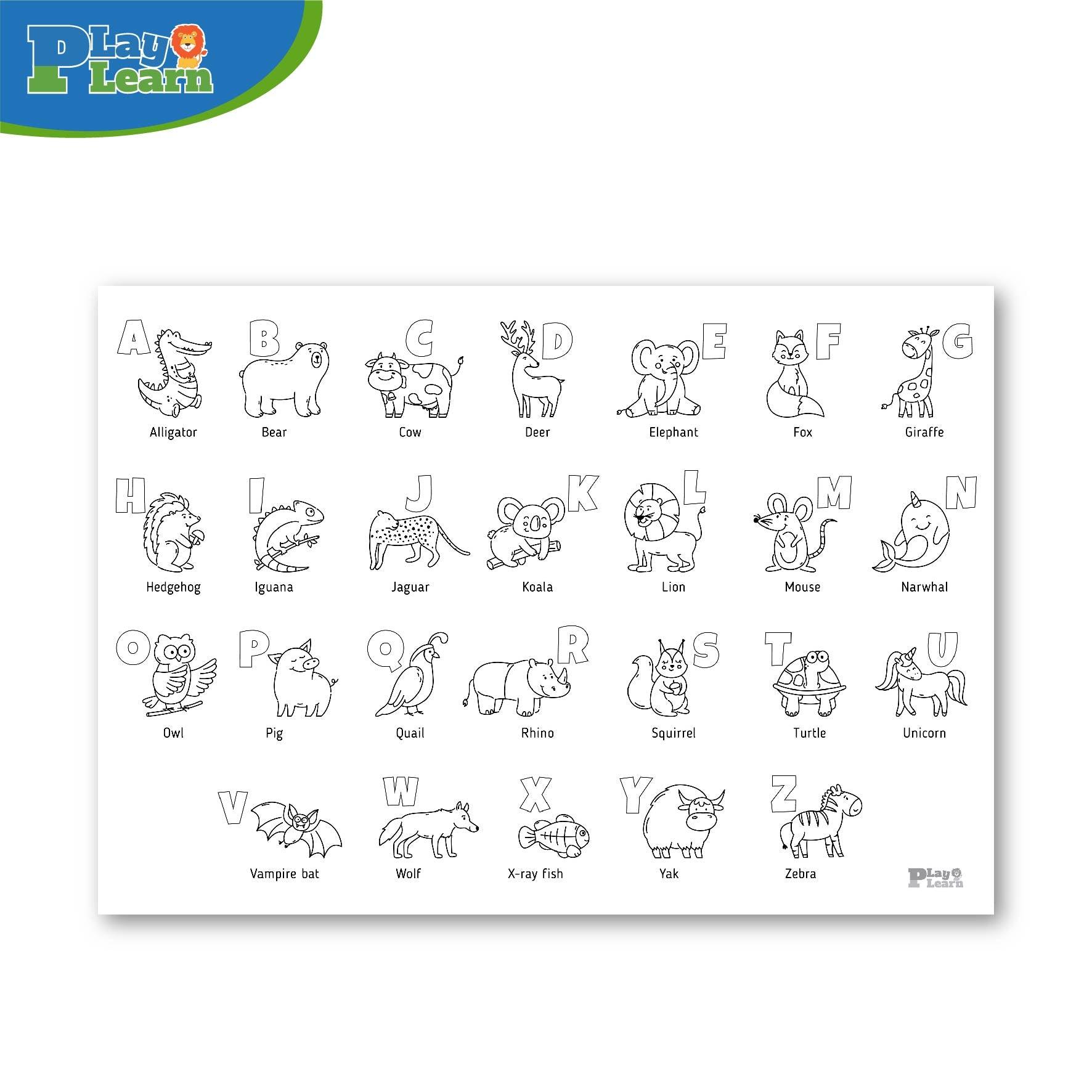 Play Learn Jumbo Coloring Poster | The Nest Attachment Parenting Hub