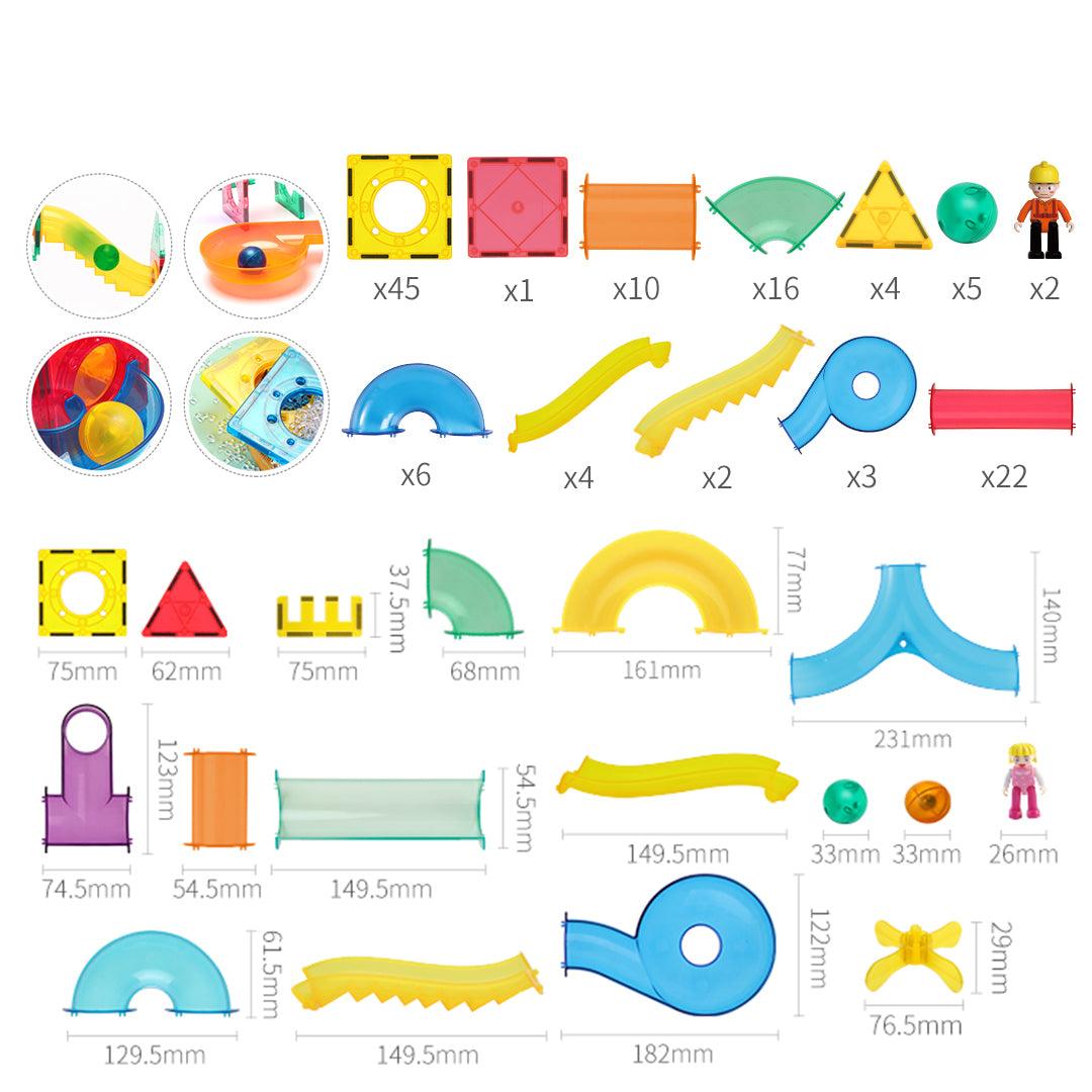 Playdate Kebo Magnetic Marble Run 3y+ | The Nest Attachment Parenting Hub