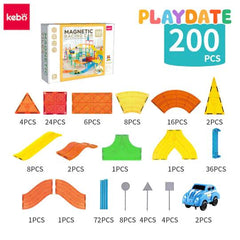 Playdate Kebo Magnetic Tiles Racing Cars | The Nest Attachment Parenting Hub