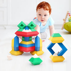 Playdate Kebo Pyramid Building Blocks (90pcs) | The Nest Attachment Parenting Hub