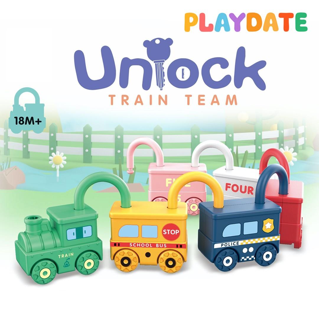 Playdate Matching Train Locks 18m+ | The Nest Attachment Parenting Hub