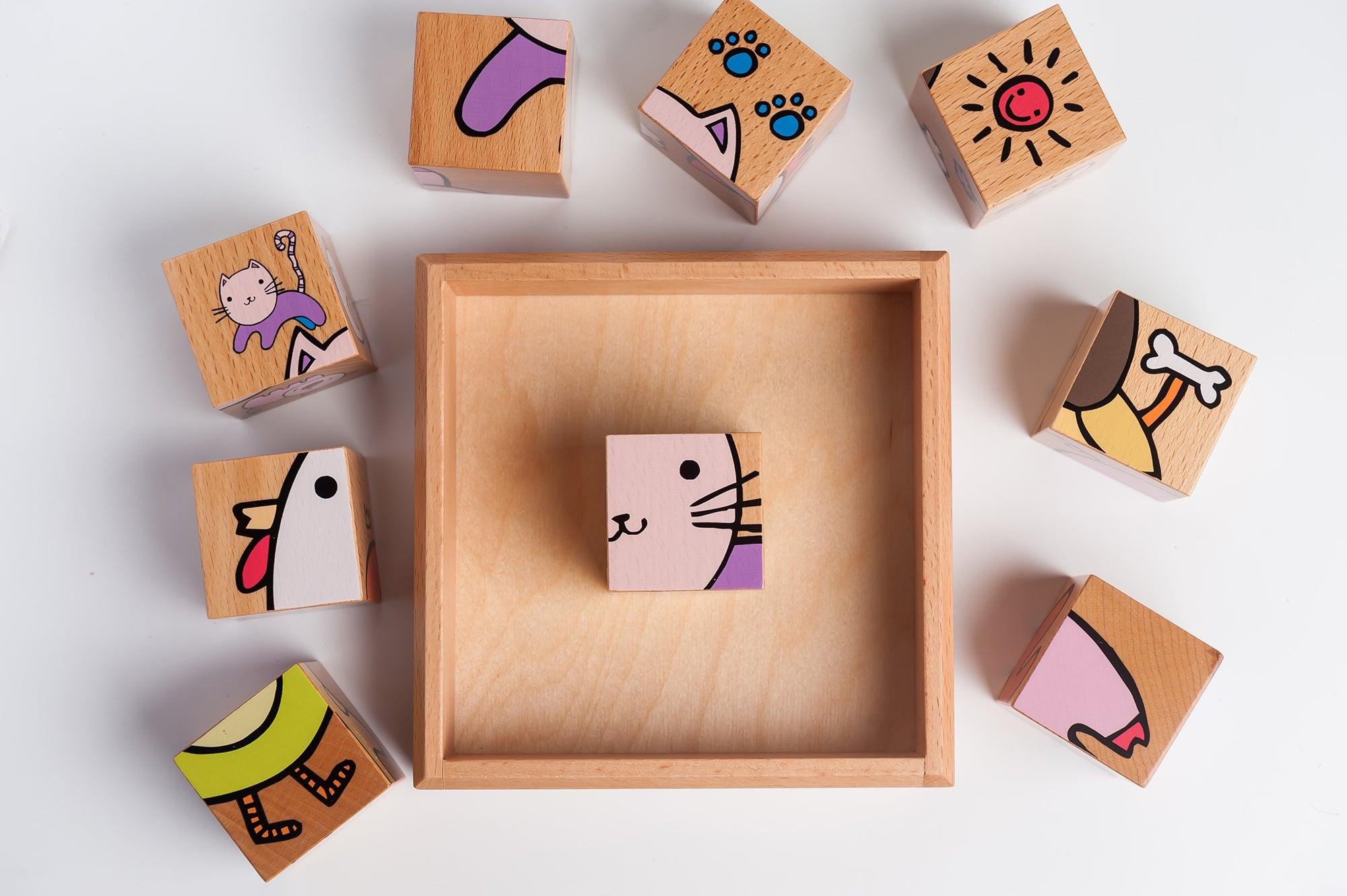 PlayMe Animal Farm Cube Puzzle 1.5+ | The Nest Attachment Parenting Hub